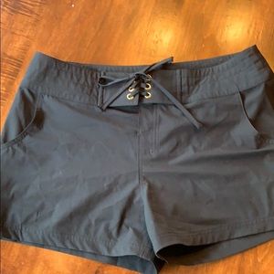 Black shorts cover up